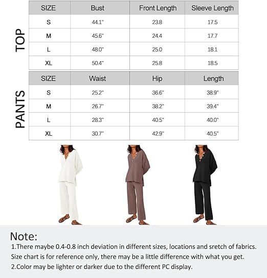 Women's 2-piece fashion outfit Oversized casual match set Comfortable knitted sportswear set